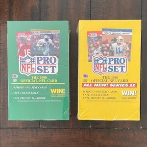 2-pack. 1990 NFL Pro Set Official Card Series
